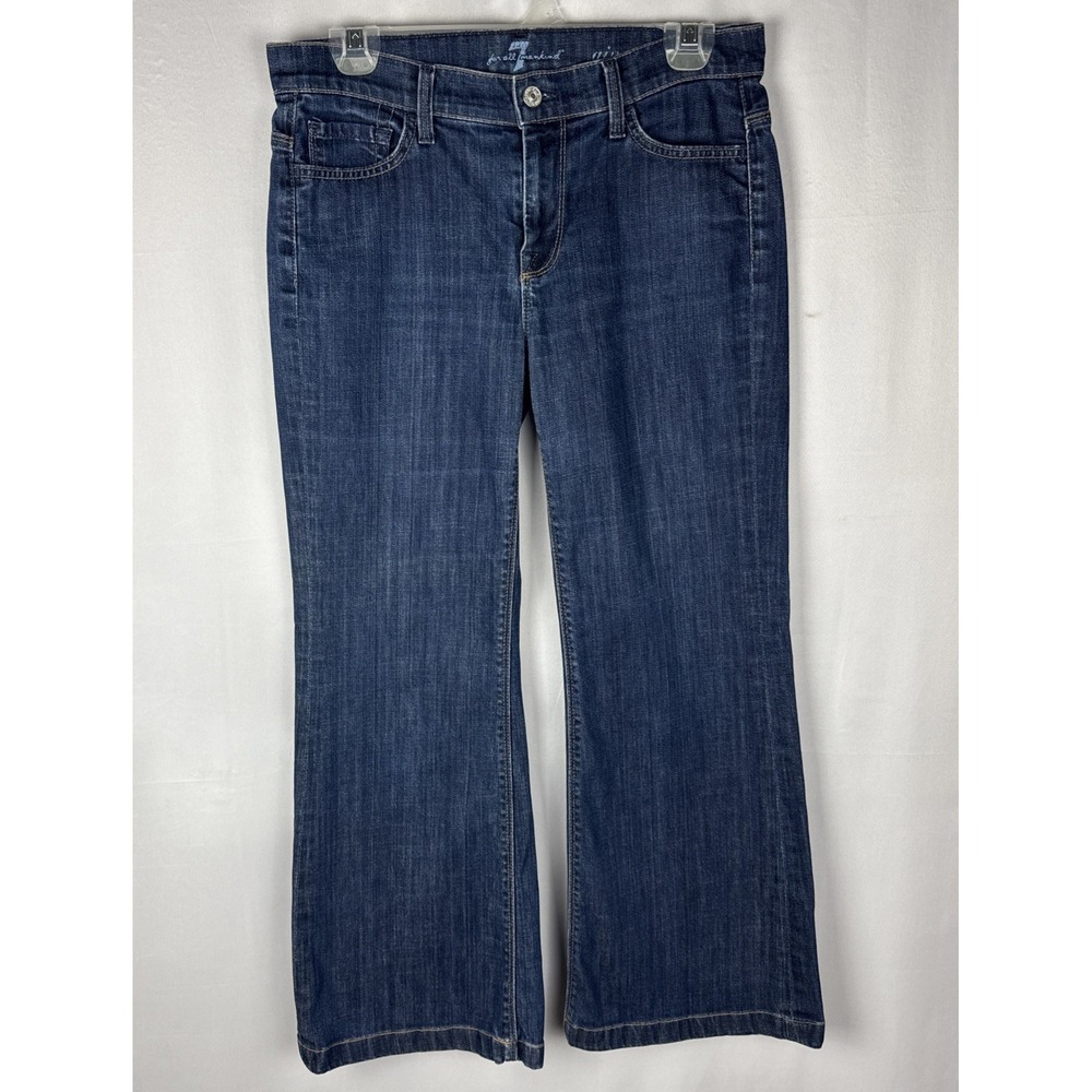 7 For All Mankind Ginger Womens Jeans Size 28 Flared Denim Boot Boho Cowgirl Y2K